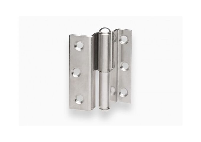 Metafranc Möbelband gekröpft 50x40 mm links,vernickelt, 2 St