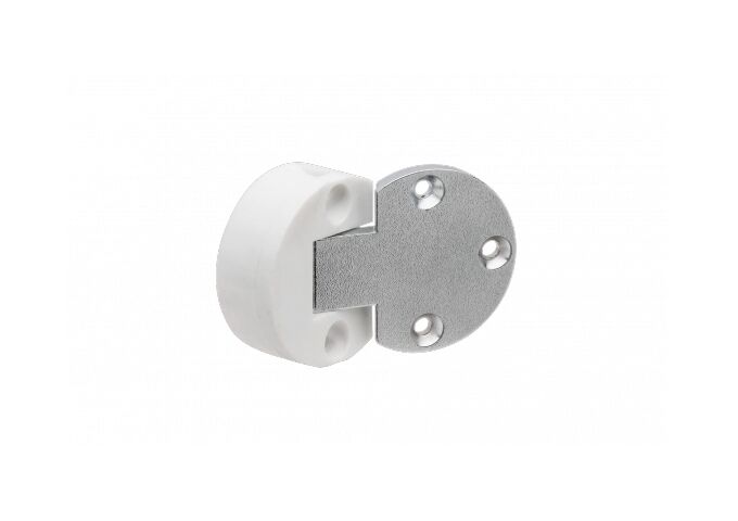 Metafranc Klappenscharnier Ø 30 mm weiß/vernickelt, 2 St.