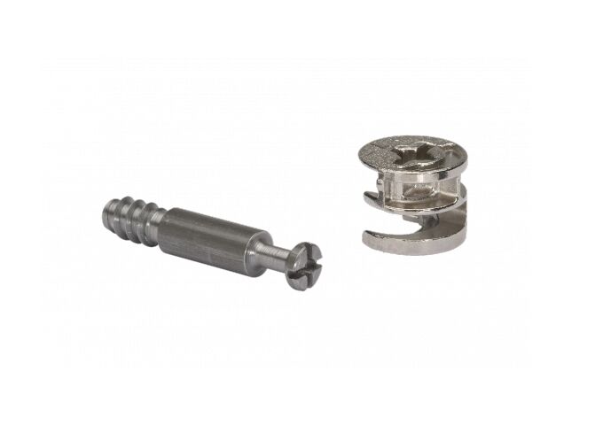 Metafranc Exzenter-Verbinder vernickelt f. Platten bis 16 mm
