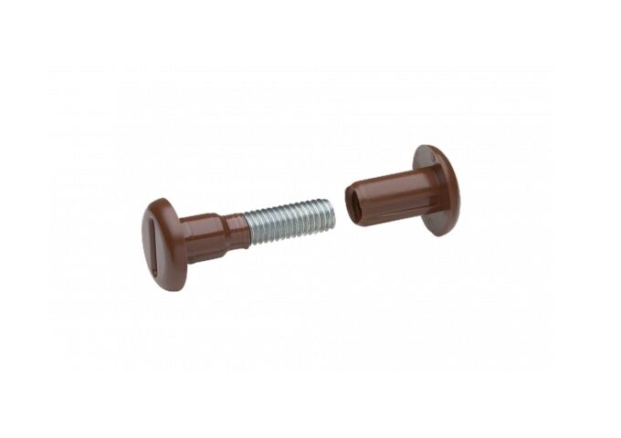 Metafranc Verbindungsschraube 34-41 mm Stahl/KS, braun, 4 St