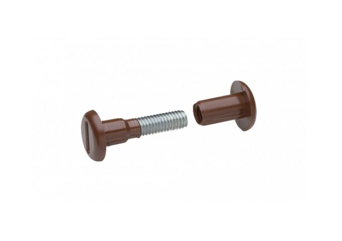 Metafranc Verbindungsschraube 29-36 mm Stahl/KS, braun, 4 St