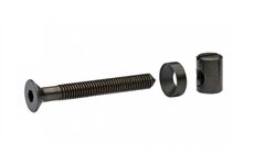 Metafranc Verbindungsbeschlag M6x80 mm Stahl,schwarz, 4 St.
