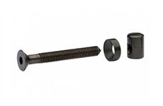 Metafranc Verbindungsbeschlag M6x50 mm Stahl,schwarz, 4 St.