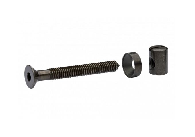 Metafranc Verbindungsbeschlag M6x50 mm Stahl,schwarz, 4 St.