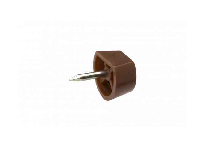 Metafranc Bodenträger mit Stahlstift Kunststoff, braun, 20 S