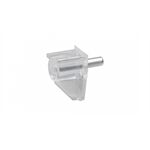 Metafranc Bodenträger 3 mm, transparent Stahlstift, 20 St.