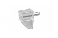 Metafranc Bodenträger 3 mm, transparent Stahlstift, 20 St.