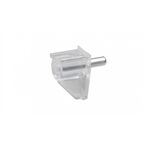 Metafranc Bodenträger 5 mm, transparent Stahlstift, 20 St.
