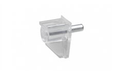Metafranc Bodenträger 5 mm, transparent Stahlstift, 20 St.