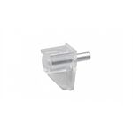 Metafranc Bodenträger 5 mm, transparent Stahlstift, 40 St.