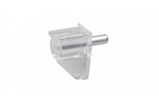 Metafranc Bodenträger 5 mm, transparent Stahlstift, 40 St.