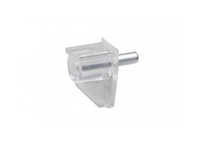 Metafranc Bodenträger 5 mm, transparent Stahlstift, 40 St.