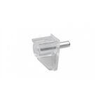 Metafranc Bodenträger 6 mm, transparent Stahlstift, 20 St.