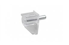 Metafranc Bodenträger 6 mm, transparent Stahlstift, 20 St.