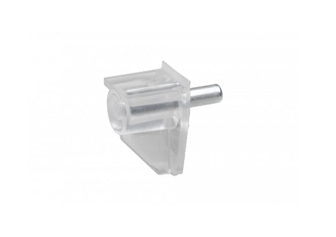 Metafranc Bodenträger 6 mm, transparent Stahlstift, 20 St.