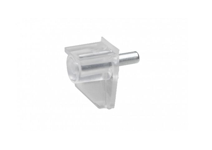 Metafranc Bodenträger 4 mm, transparent Stahlstift, 20 St.
