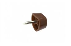 Metafranc Bodenträger mit Stahlstift Kunststoff, braun, 40 S
