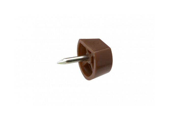 Metafranc Bodenträger mit Stahlstift Kunststoff, braun, 40 S