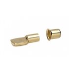 Metafranc Bodenträger 7 mm mit Hülse Stahl, vermessingt, je