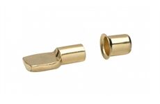Metafranc Bodenträger 7 mm mit Hülse Stahl, vermessingt, je