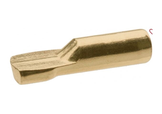 Metafranc Löffelbodenträger 5 mm Stahl, vermessingt, 20 St.