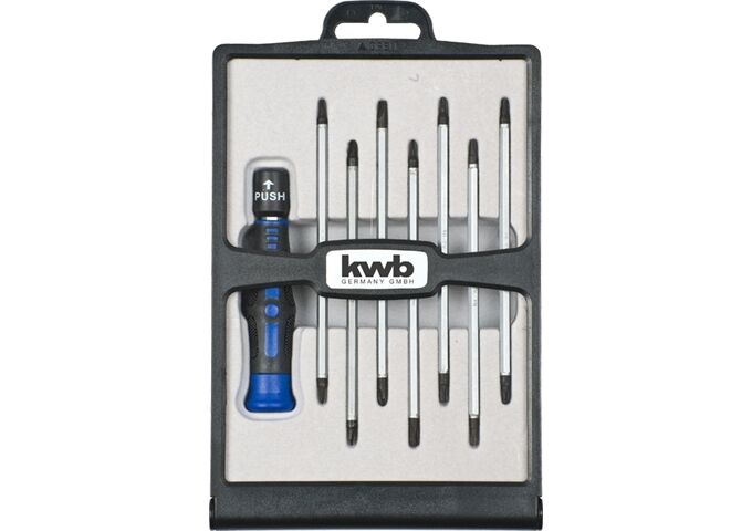 KWB Feinmech-Schraubendrehersatz Flach/PH/T 8-tlg. Pro