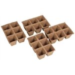 Floraworld Anzuchttöpfe Classic quadratisch 4x4cm, 36 Stück