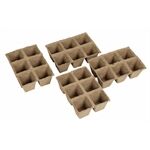 Floraworld Anzuchttöpfe Classic quadratisch 6x6cm, 24 Stück