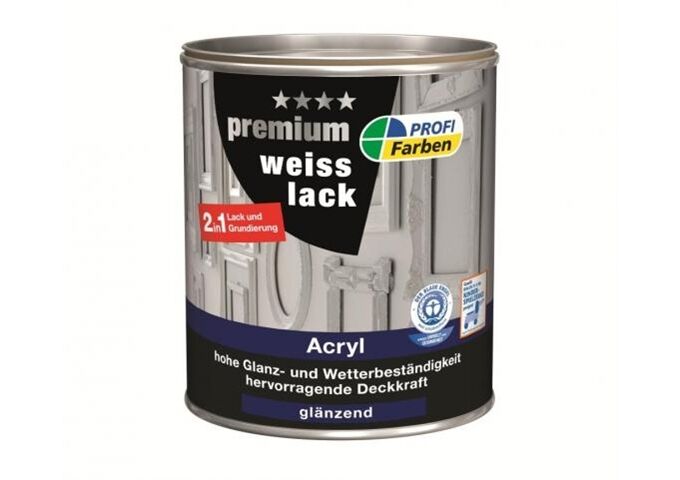 Rühl PROFI Acryl Premium Weisslack glänzend 750 ml