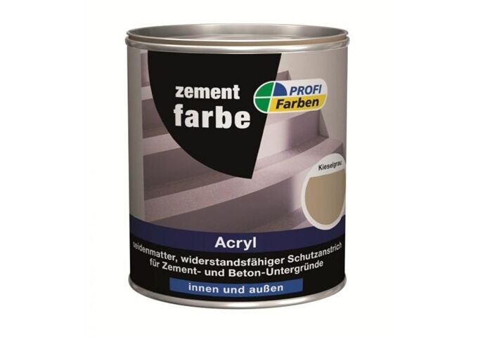 Rühl PROFI Zementfarbe Kieselgrau 750 ml