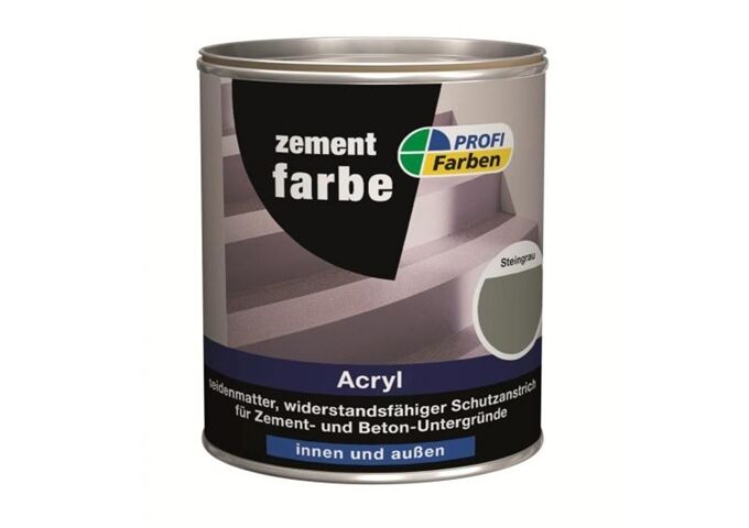 Rühl PROFI Zementfarbe Steingrau 750 ml