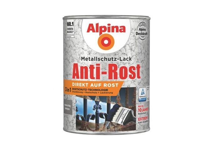 Alpina Anti Rost Hammerschlag 750 ml ca. RAL 9007 Dunkelg