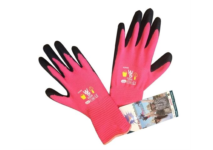  Handschuh With Garden Kid ´s pink,Gr. 6, CE CAT I