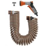 Gardena Spiralschlauch-Set 10 m, kompl. m.Brause u.Systemt