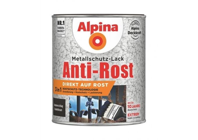 Alpina Anti Rost Hammerschlag 750 ml ca. RAL 8028 Dunkelb