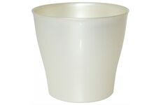 Geli Übertopf Casablanca 25 cm silber metallic