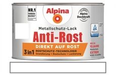 Alpina Anti Rost Glänzend 300 ml RAL 9010Weiß