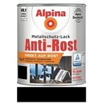 Alpina Anti Rost Glänzend 2,5 L RAL 9005 Schwarz