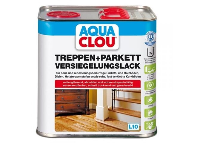 Clou Aqua Clou Treppen ;Parkettl.L10 2,5L seidenglänzen