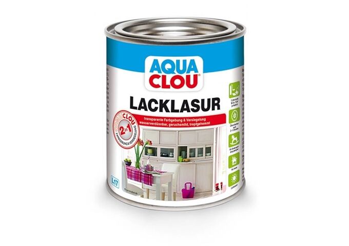 Clou Aqua Combi-Clou Lack-Lasur L17 375ml Nr. 24 steing