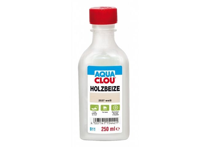 Clou Aqua-Holzbeize B 11 weiss 250 ml