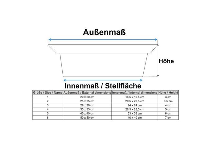 Geli Untersetzer Nora 25 cm anthrazit