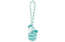 Trixie DENTAfun Ball am Tau, Naturgummi, Durchm. 7 cm