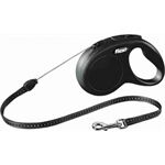 Trixie Flexi Leine Classic S, 5 m, Seil, bis 12kg schwarz