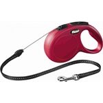 Trixie Flexi Leine Classic M, 5 m, Seil, bis 20kg rot