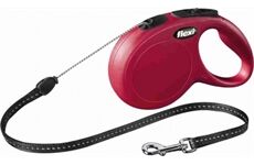 Trixie Flexi Leine Classic M, 5 m, Seil, bis 20kg rot
