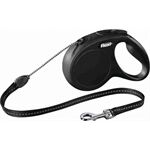 Trixie Flexi Leine Classic M, 5 m, Seil, bis 20kg schwarz