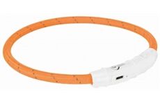 Trixie Flash Leuchtring USB XS-S ; 35 cm/ø7 mm orange
