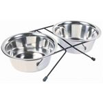 Trixie ´ ´Eat-on-Feet ´ ´ Napfset mit Halter, 0,75 l / Du