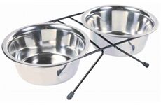 Trixie ´ ´Eat-on-Feet ´ ´ Napfset mit Halter, 0,75 l / Du